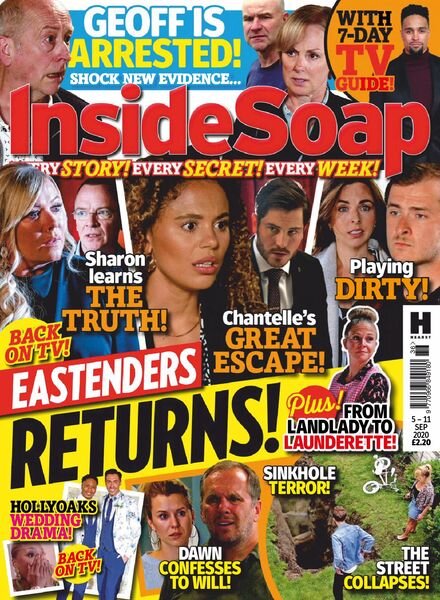 Inside Soap UK – 05 September 2020 Cover