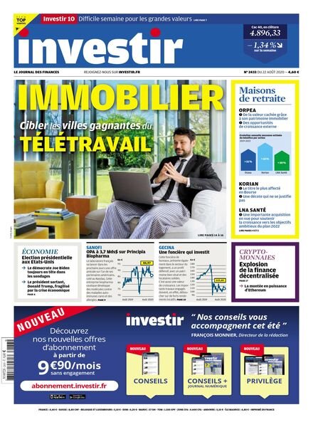 Investir – 22 Aout 2020 Cover