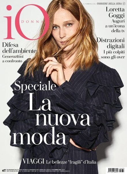 Io Donna del Corriere della Sera – 12 settembre 2020 Cover