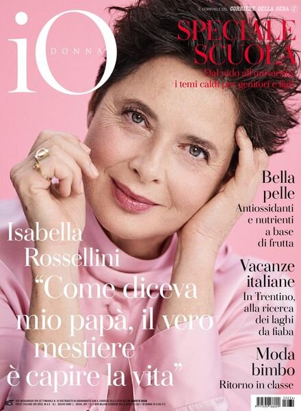 Io Donna del Corriere della Sera – 22 agosto 2020 Cover