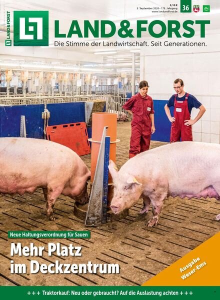 Land & Forst Weser Ems – 01 September 2020 Cover