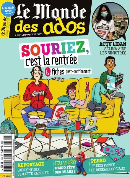 Le Monde des Ados – 26 Aout 2020 Cover