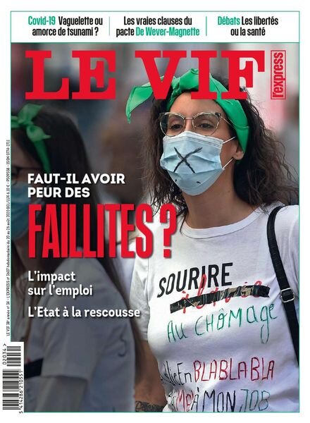 Le Vif L’Express – 20 Aout 2020 Cover