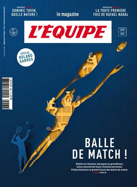 L’Equipe Magazine – 26 Septembre 2020 Cover