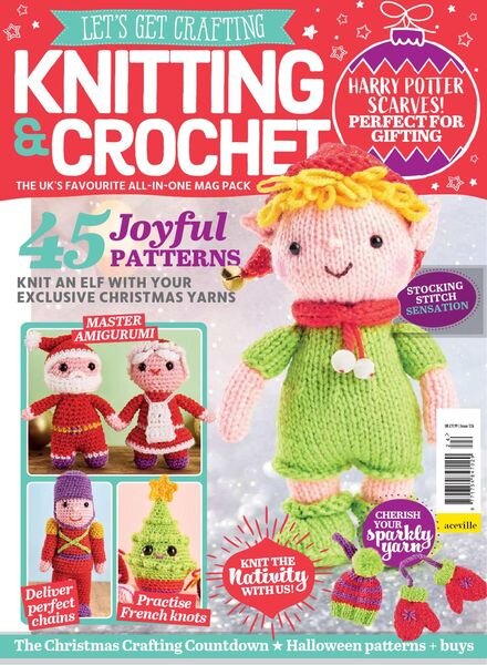 Let’s Get Crafting Knitting & Crochet – Issue 124 – August 2020 Cover