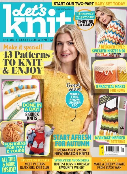 Let’s Knit – September 2020 Cover