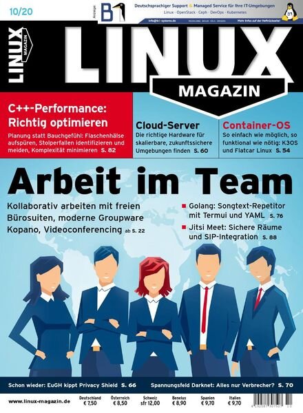 Linux-Magazin – September 2020 Cover