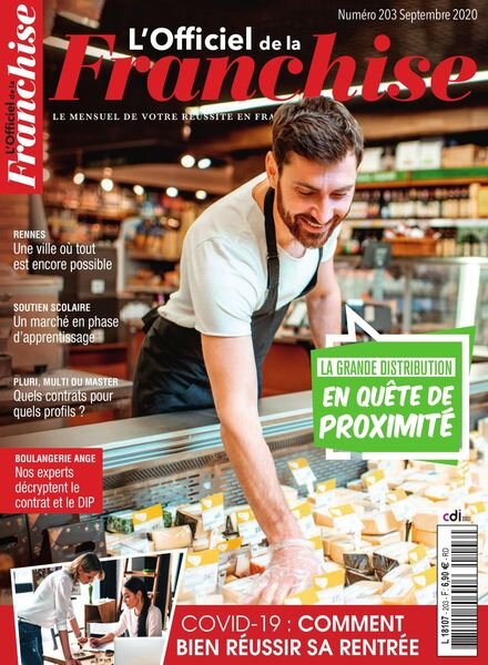 L’Officiel de la Franchise – Septembre 2020 Cover