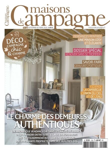 Maisons de Campagne – Septembre-Octobre 2020 Cover