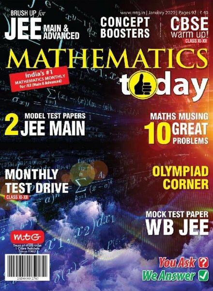 Mathematics Today – January 2020 Cover