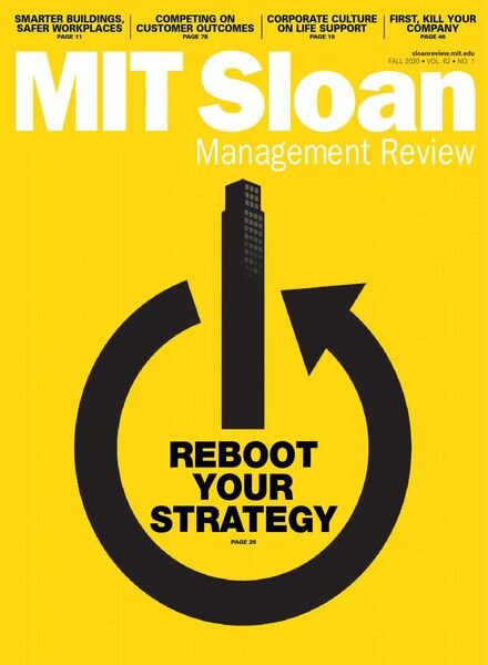 MIT Sloan Management Review – August 2020 Cover