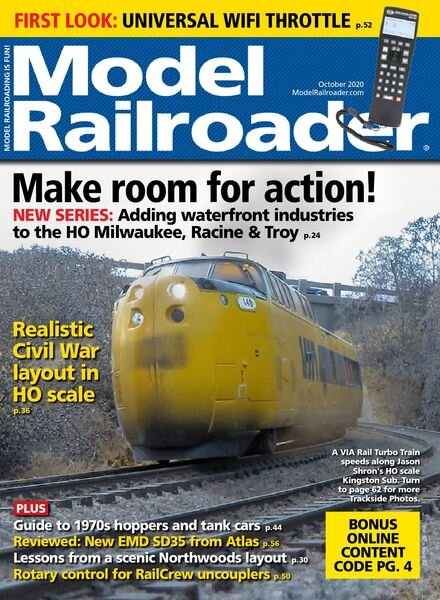 Model Railroader – October 2020 Cover