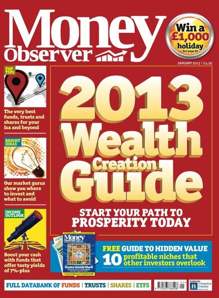 Money Observer – January 2013 Cover