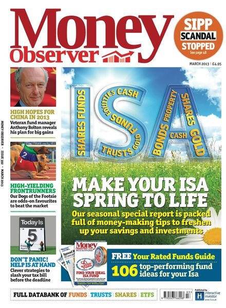 Money Observer – March 2013 Cover