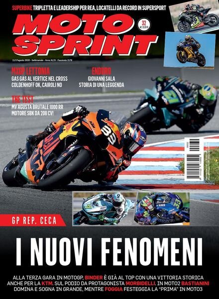Moto Sprint – 11 Agosto 2020 Cover