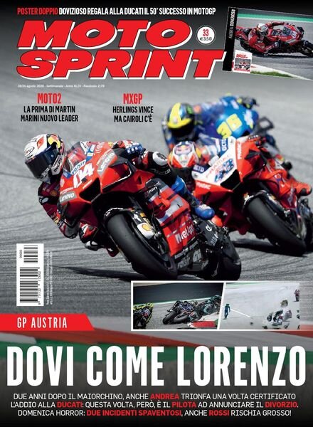 Moto Sprint – 18 Agosto 2020 Cover