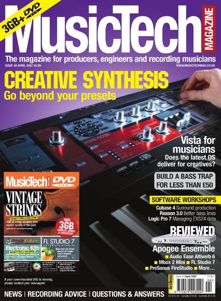 MusicTech – April 2007 Cover