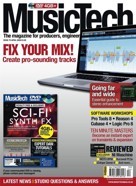 MusicTech – April 2009 Cover
