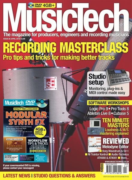 MusicTech – April 2010 Cover