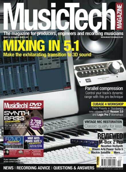 MusicTech – December 2006 Cover