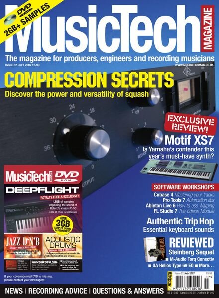 MusicTech – July 2007 Cover