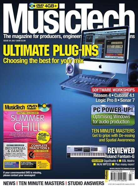 MusicTech – July 2008 Cover