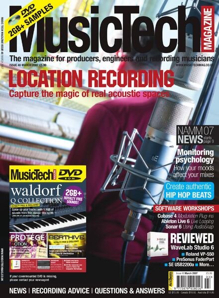 MusicTech – March 2007 Cover