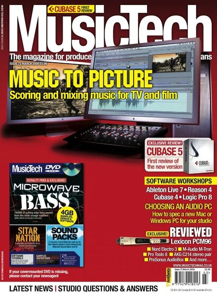 MusicTech – March 2009 Cover