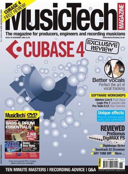 MusicTech – November 2006 Cover