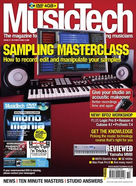 MusicTech – October 2008 Cover