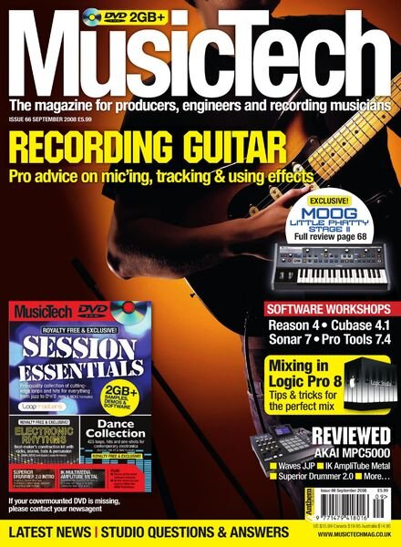 MusicTech – September 2008 Cover