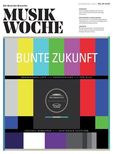 MusikWoche – 28 September 2020 Cover