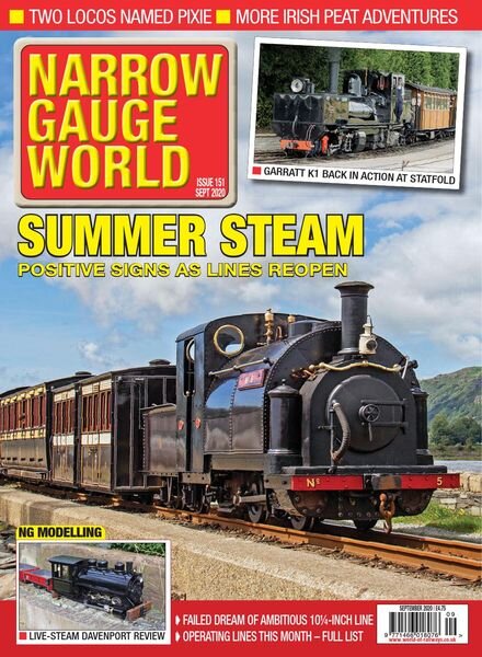 Narrow Gauge World – September 2020 Cover