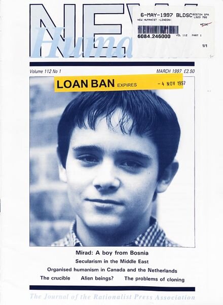 New Humanist – March 1997 Cover