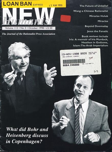 New Humanist – October 1998 Cover