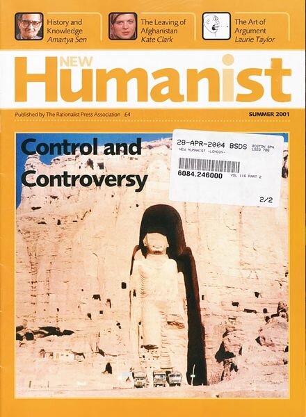 New Humanist – Summer 2001 Cover