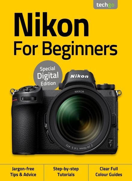 Nikon For Beginners – 3rd Edition – August 2020 Cover