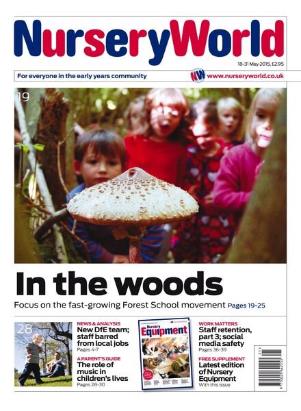 Nursery World – 18 – 31 May 2015 Cover