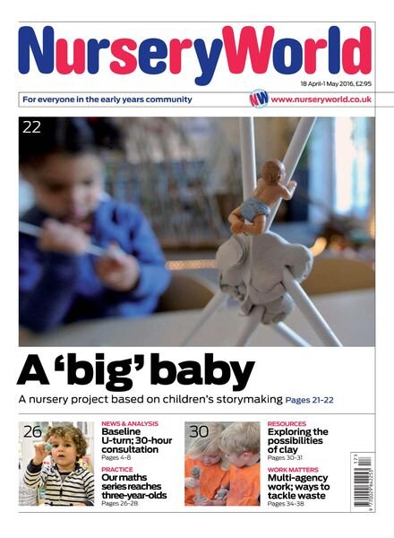 Nursery World – 18 April 2016 Cover