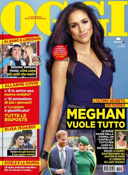 Oggi – 03 settembre 2020 Cover