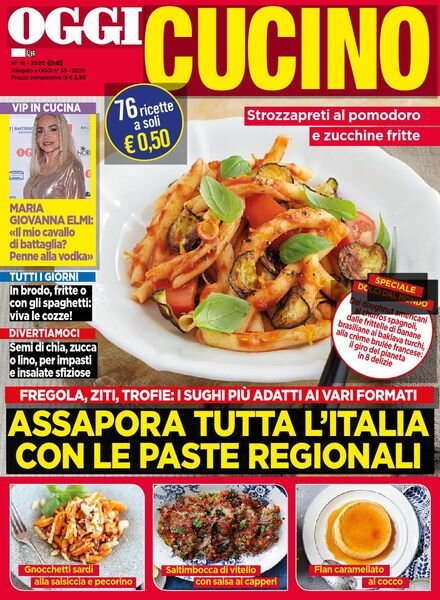 Oggi Cucino – 03 settembre 2020 Cover