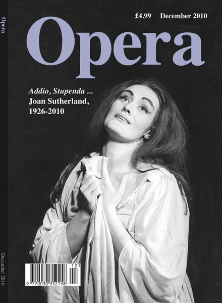 Opera – December 2010 Cover