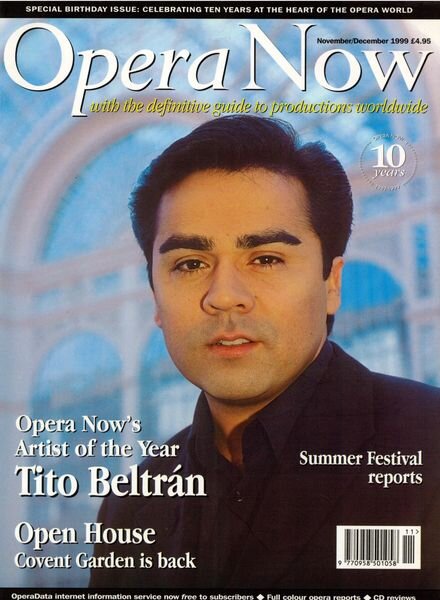 Opera Now – November-December 1999 Cover