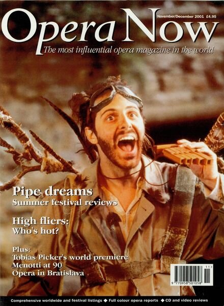 Opera Now – November-December 2001 Cover
