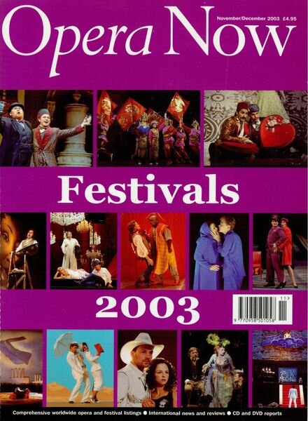 Opera Now – November-December 2003 Cover