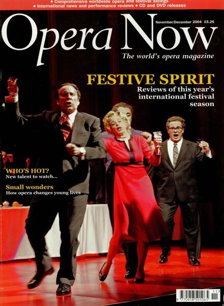 Opera Now – November-December 2004 Cover
