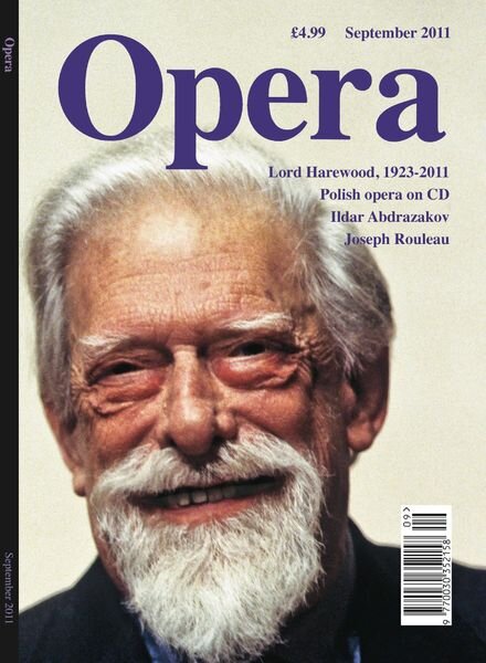 Opera – September 2011 Cover