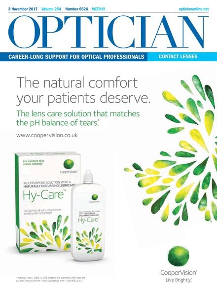 Optician – 3 November 2017 Cover