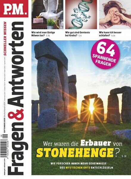P.M Fragen & Antworten – September 2020 Cover