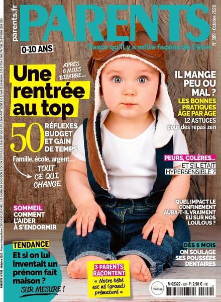 Parents France – Octobre 2020 Cover
